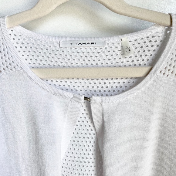 [NWoT] T Tahari Laser Cut Lightwgted Cardigan *NEW - Picture 4 of 13